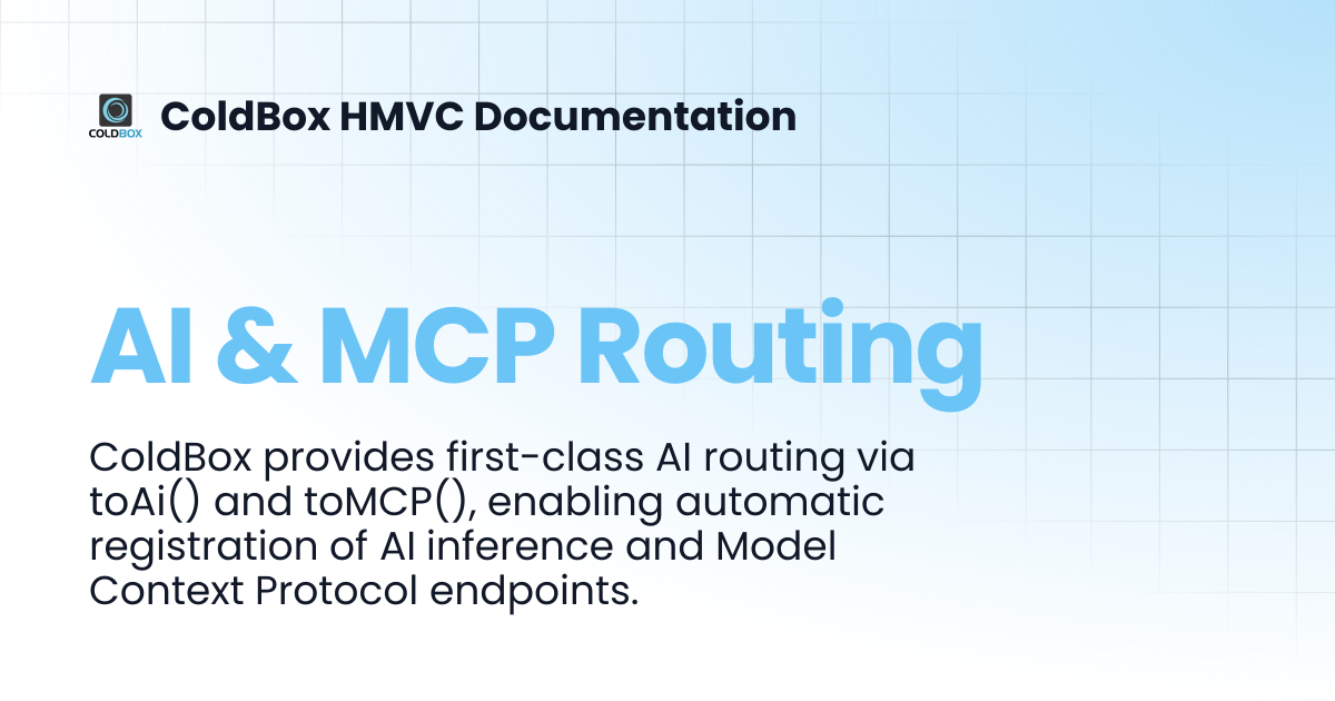 AI Routing | ColdBox HMVC Documentation